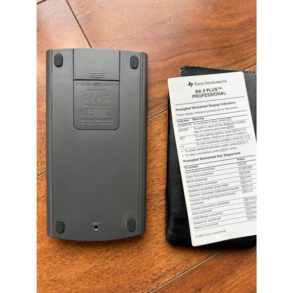 TEXAS INSTRUMENTS BA II PLUS PROFESSIONAL CALCULATOR - Picture 1 of 4